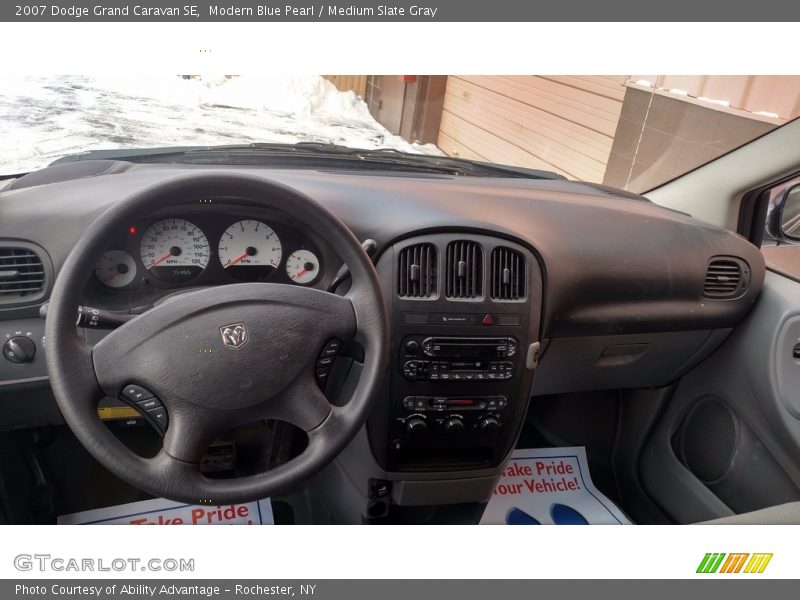 Modern Blue Pearl / Medium Slate Gray 2007 Dodge Grand Caravan SE