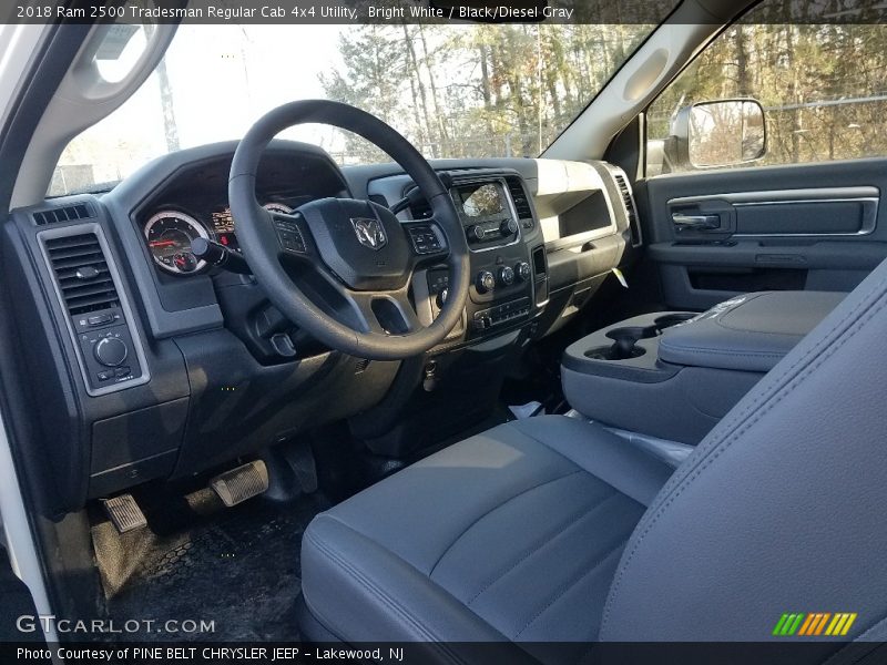  2018 2500 Tradesman Regular Cab 4x4 Utility Black/Diesel Gray Interior