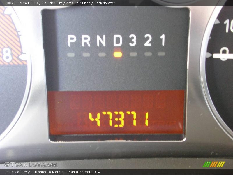 Boulder Gray Metallic / Ebony Black/Pewter 2007 Hummer H3 X