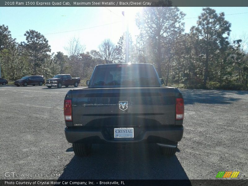 Maximum Steel Metallic / Black/Diesel Gray 2018 Ram 1500 Express Quad Cab