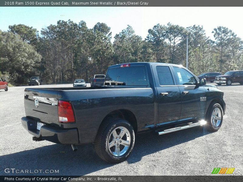 Maximum Steel Metallic / Black/Diesel Gray 2018 Ram 1500 Express Quad Cab