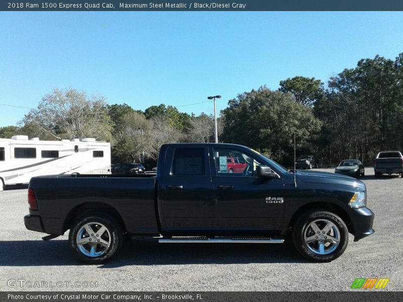 Maximum Steel Metallic / Black/Diesel Gray 2018 Ram 1500 Express Quad Cab