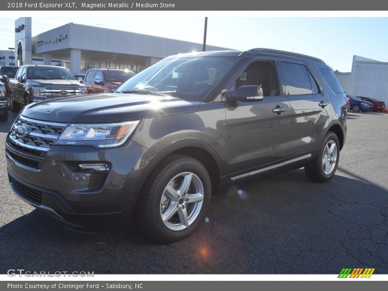 Magnetic Metallic / Medium Stone 2018 Ford Explorer XLT