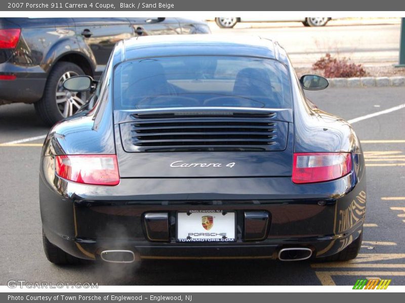 Black / Sand Beige 2007 Porsche 911 Carrera 4 Coupe