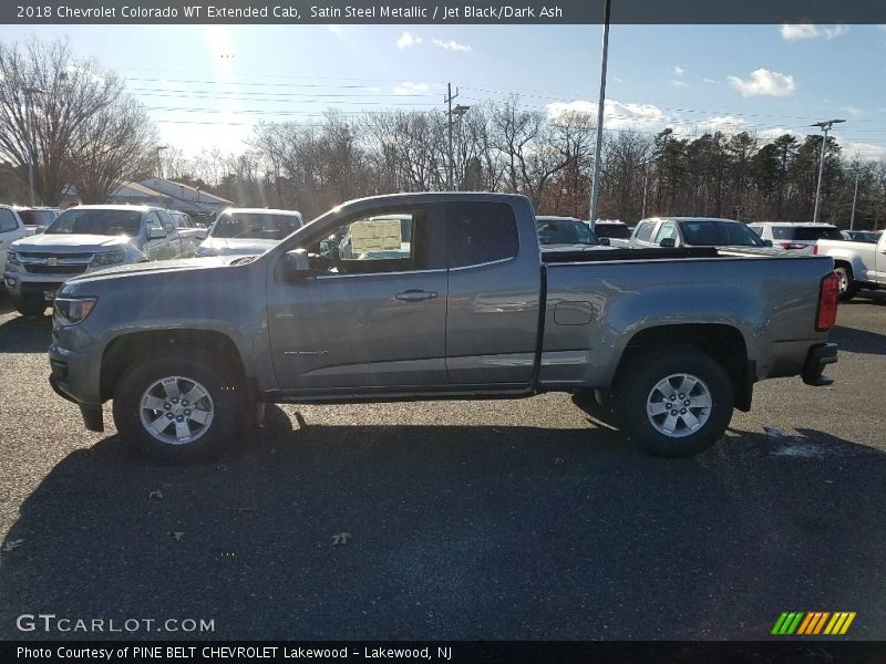 Satin Steel Metallic / Jet Black/Dark Ash 2018 Chevrolet Colorado WT Extended Cab