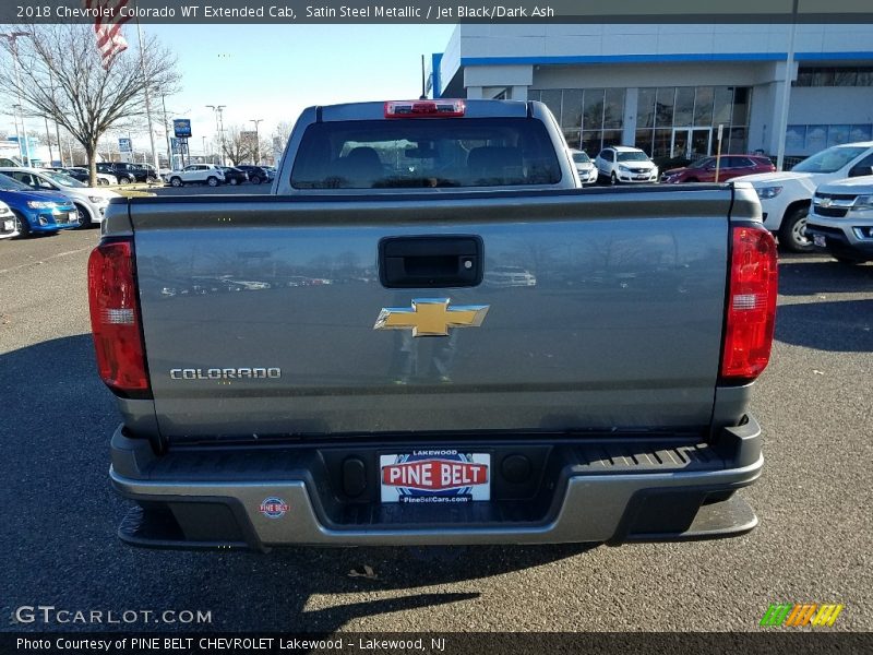 Satin Steel Metallic / Jet Black/Dark Ash 2018 Chevrolet Colorado WT Extended Cab