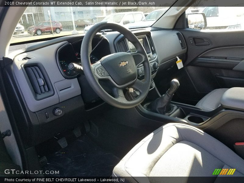 Satin Steel Metallic / Jet Black/Dark Ash 2018 Chevrolet Colorado WT Extended Cab