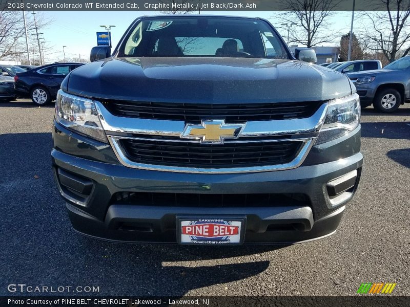 Graphite Metallic / Jet Black/Dark Ash 2018 Chevrolet Colorado WT Extended Cab