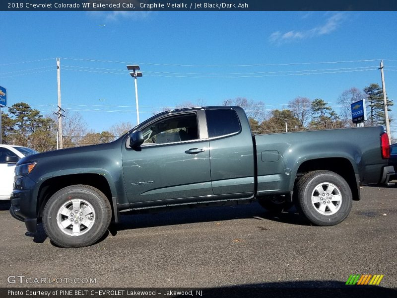 Graphite Metallic / Jet Black/Dark Ash 2018 Chevrolet Colorado WT Extended Cab