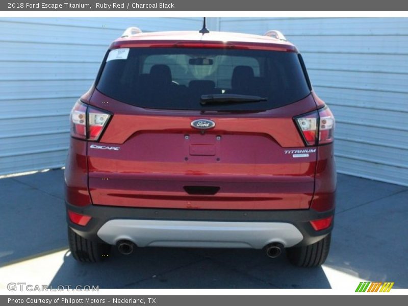 Ruby Red / Charcoal Black 2018 Ford Escape Titanium