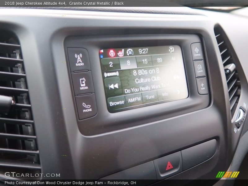Granite Crystal Metallic / Black 2018 Jeep Cherokee Altitude 4x4