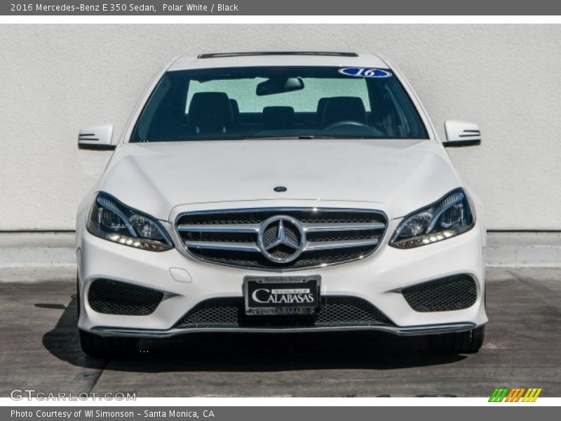 Polar White / Black 2016 Mercedes-Benz E 350 Sedan