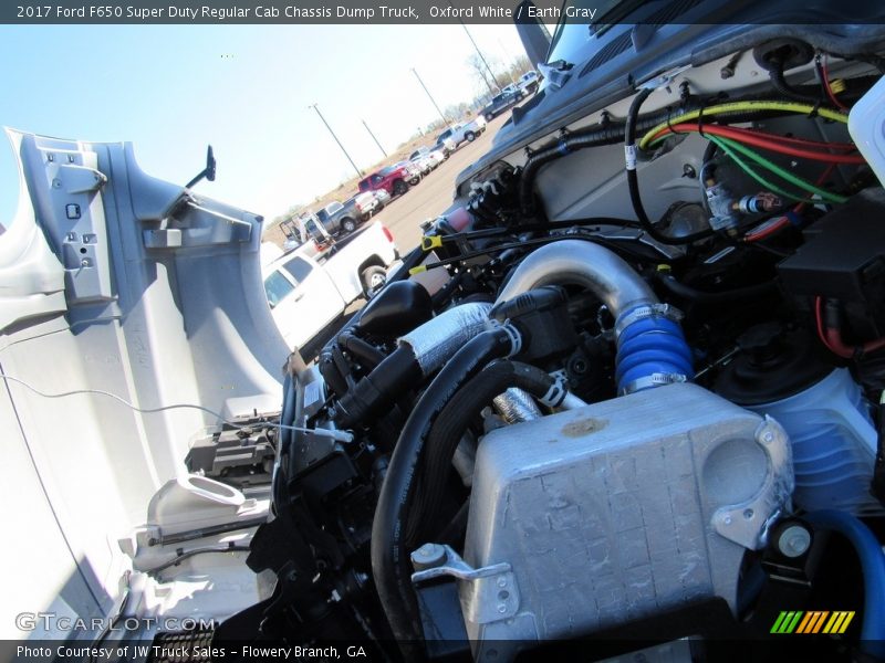 Oxford White / Earth Gray 2017 Ford F650 Super Duty Regular Cab Chassis Dump Truck