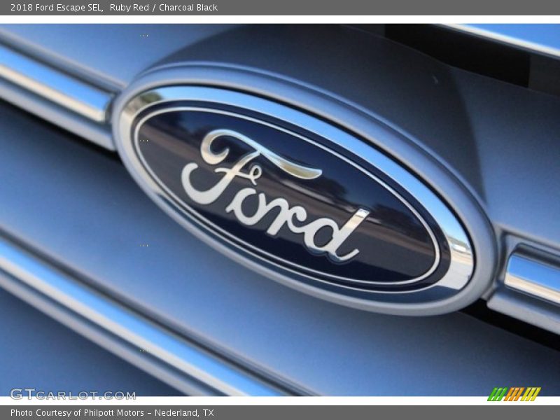 Ruby Red / Charcoal Black 2018 Ford Escape SEL