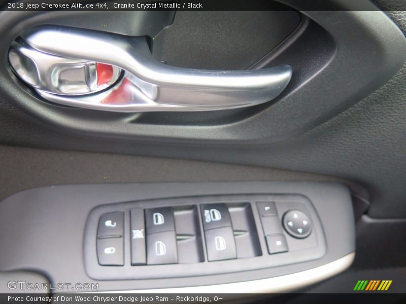 Granite Crystal Metallic / Black 2018 Jeep Cherokee Altitude 4x4