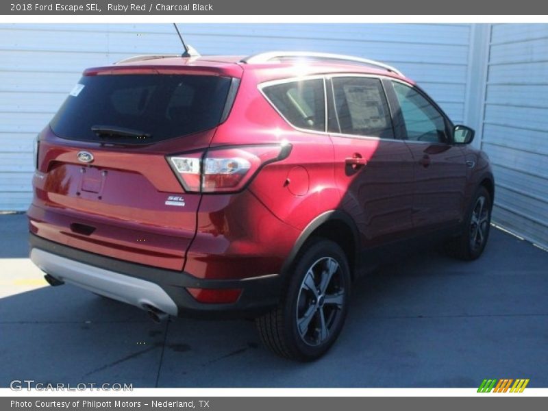 Ruby Red / Charcoal Black 2018 Ford Escape SEL