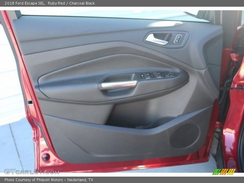 Ruby Red / Charcoal Black 2018 Ford Escape SEL