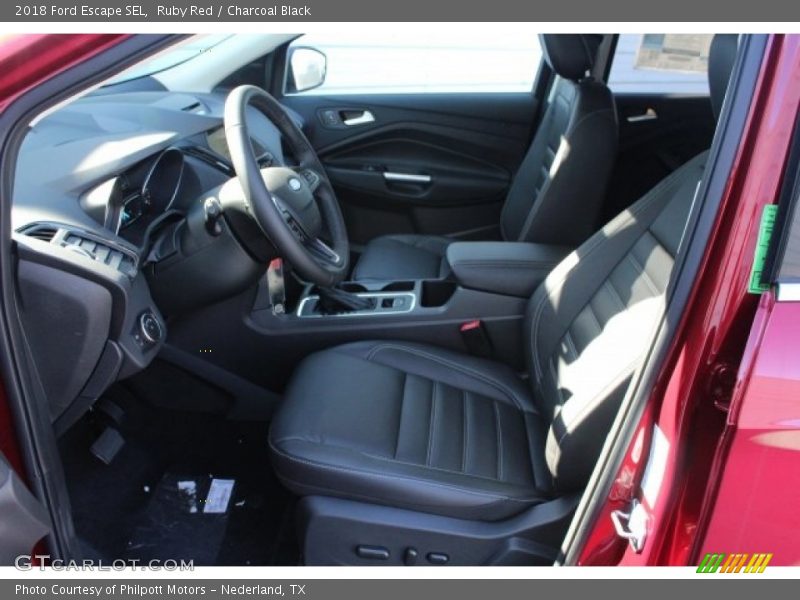 Ruby Red / Charcoal Black 2018 Ford Escape SEL