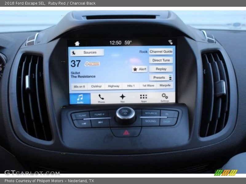Ruby Red / Charcoal Black 2018 Ford Escape SEL