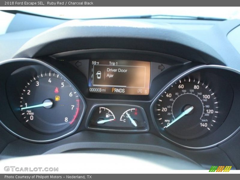 Ruby Red / Charcoal Black 2018 Ford Escape SEL