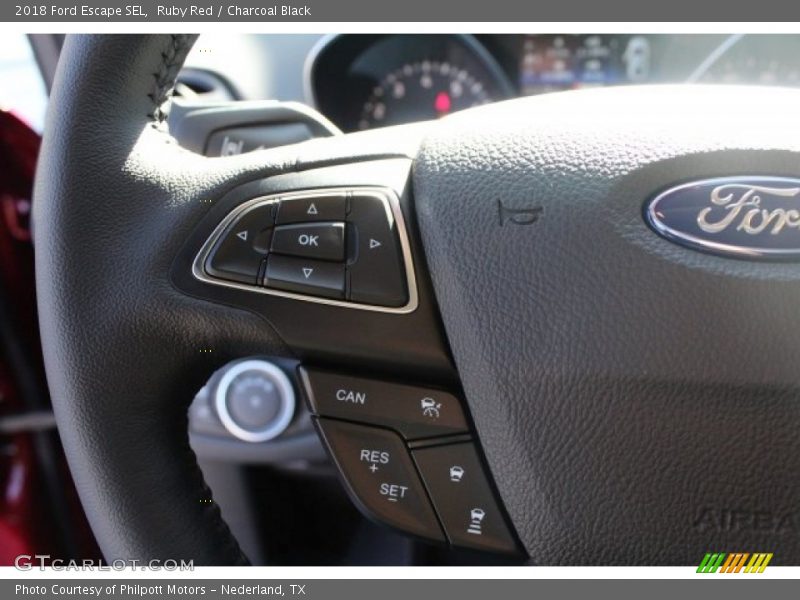 Ruby Red / Charcoal Black 2018 Ford Escape SEL