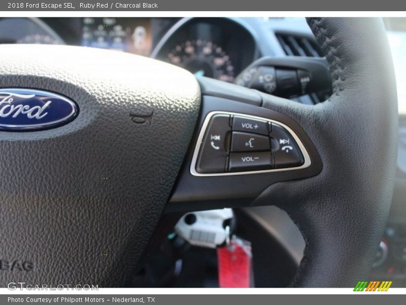 Ruby Red / Charcoal Black 2018 Ford Escape SEL