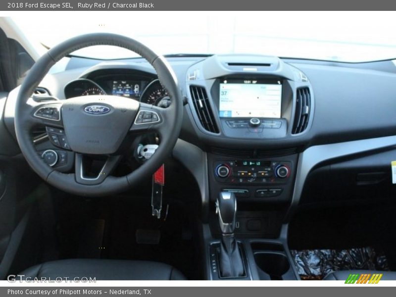Ruby Red / Charcoal Black 2018 Ford Escape SEL