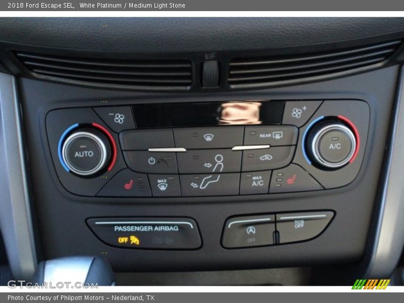 White Platinum / Medium Light Stone 2018 Ford Escape SEL