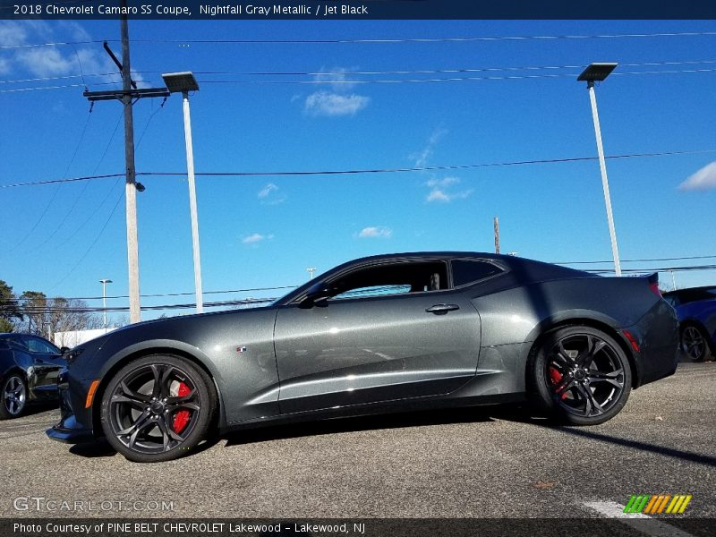 Nightfall Gray Metallic / Jet Black 2018 Chevrolet Camaro SS Coupe