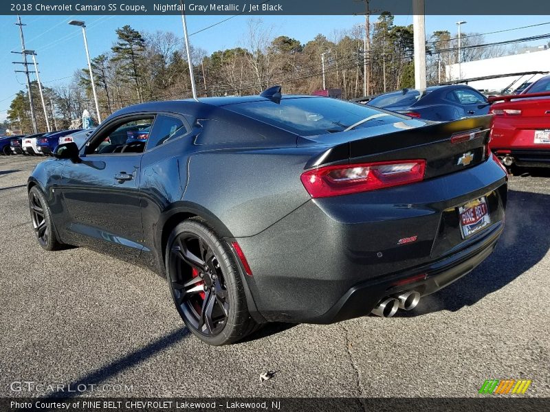 Nightfall Gray Metallic / Jet Black 2018 Chevrolet Camaro SS Coupe