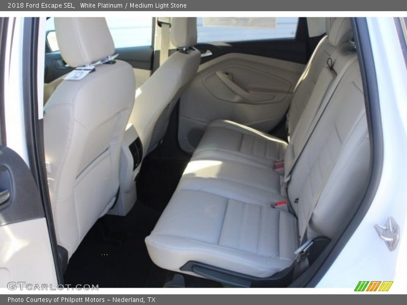 White Platinum / Medium Light Stone 2018 Ford Escape SEL