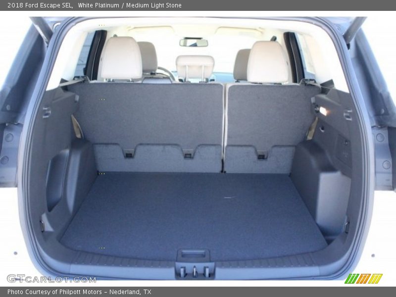 White Platinum / Medium Light Stone 2018 Ford Escape SEL