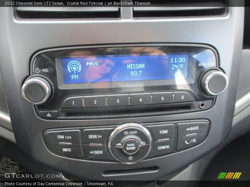 Crystal Red Tintcoat / Jet Black/Dark Titanium 2012 Chevrolet Sonic LTZ Sedan