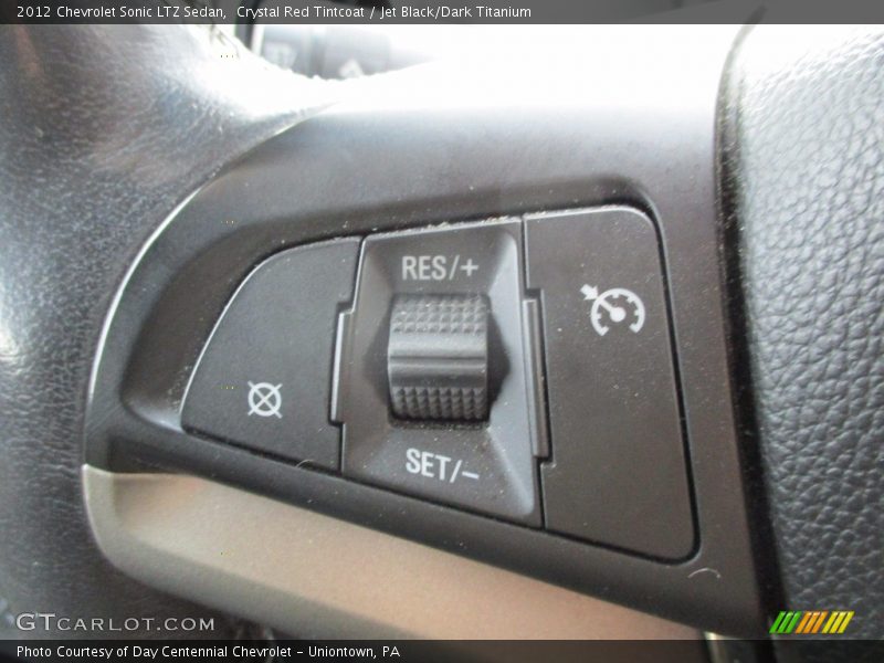 Crystal Red Tintcoat / Jet Black/Dark Titanium 2012 Chevrolet Sonic LTZ Sedan