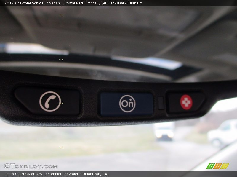 Crystal Red Tintcoat / Jet Black/Dark Titanium 2012 Chevrolet Sonic LTZ Sedan