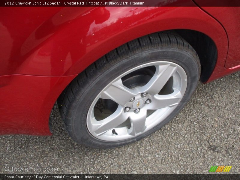 Crystal Red Tintcoat / Jet Black/Dark Titanium 2012 Chevrolet Sonic LTZ Sedan