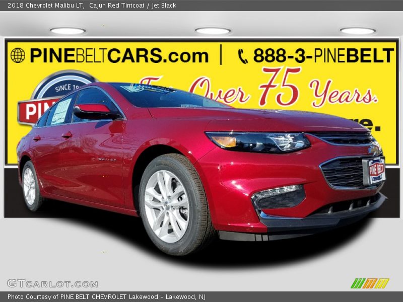 Cajun Red Tintcoat / Jet Black 2018 Chevrolet Malibu LT