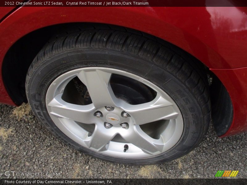 Crystal Red Tintcoat / Jet Black/Dark Titanium 2012 Chevrolet Sonic LTZ Sedan