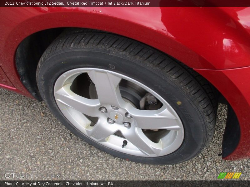 Crystal Red Tintcoat / Jet Black/Dark Titanium 2012 Chevrolet Sonic LTZ Sedan