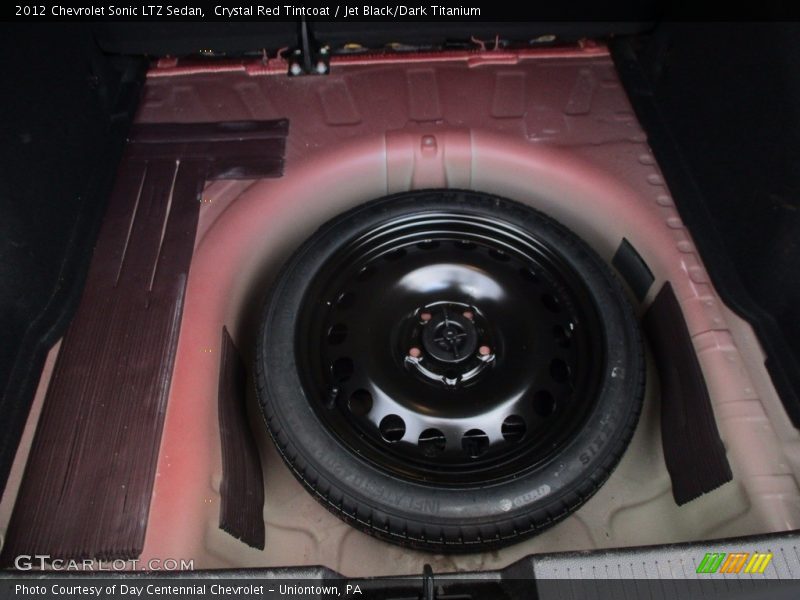 Crystal Red Tintcoat / Jet Black/Dark Titanium 2012 Chevrolet Sonic LTZ Sedan