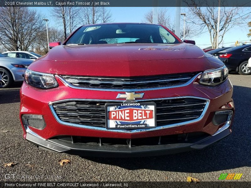 Cajun Red Tintcoat / Jet Black 2018 Chevrolet Malibu LT