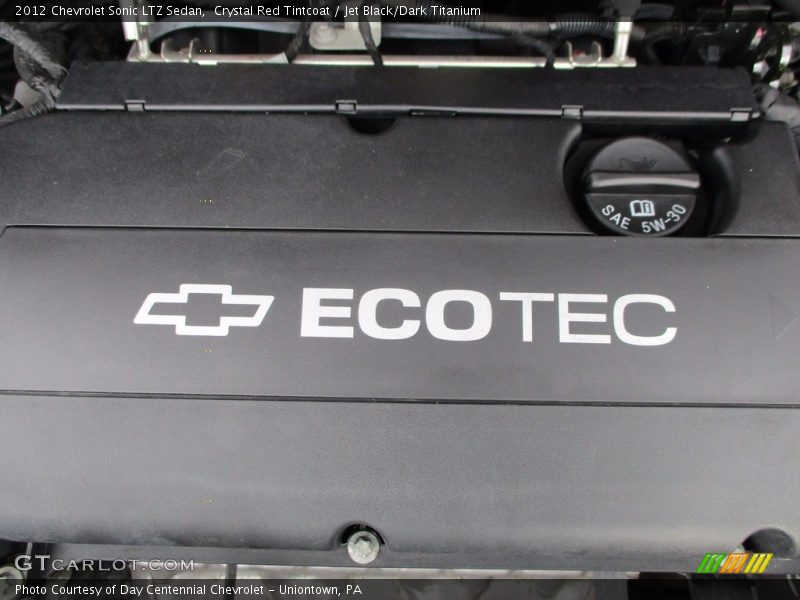 Crystal Red Tintcoat / Jet Black/Dark Titanium 2012 Chevrolet Sonic LTZ Sedan