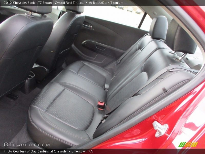 Crystal Red Tintcoat / Jet Black/Dark Titanium 2012 Chevrolet Sonic LTZ Sedan