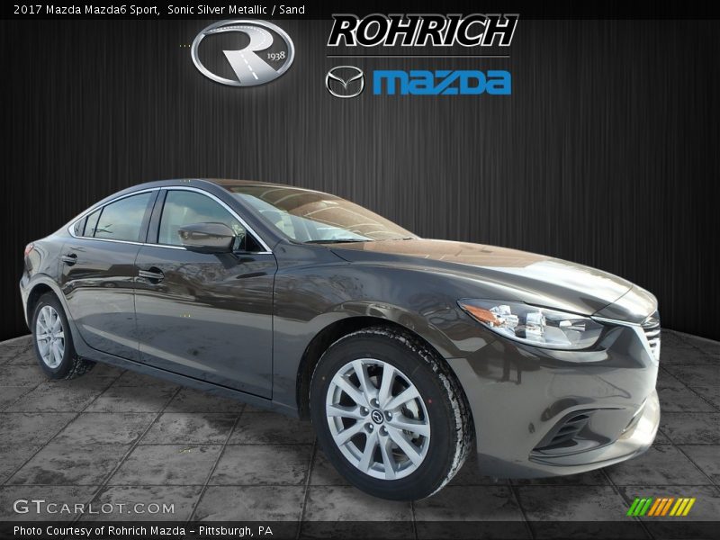 Sonic Silver Metallic / Sand 2017 Mazda Mazda6 Sport