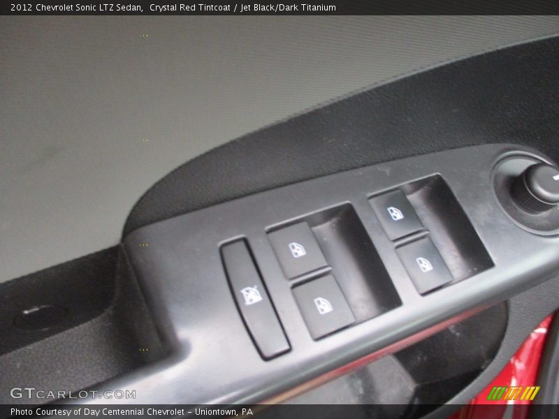 Crystal Red Tintcoat / Jet Black/Dark Titanium 2012 Chevrolet Sonic LTZ Sedan
