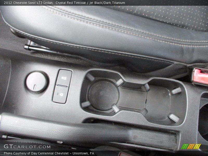 Crystal Red Tintcoat / Jet Black/Dark Titanium 2012 Chevrolet Sonic LTZ Sedan
