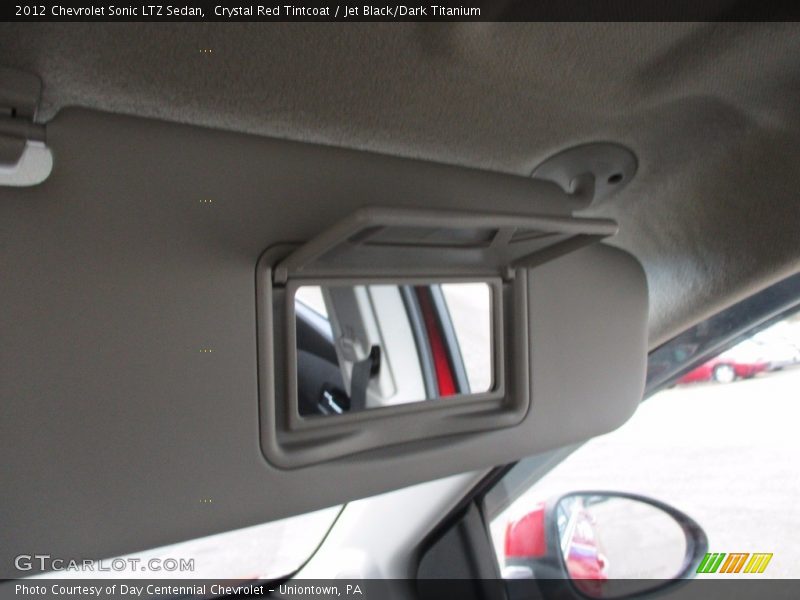 Crystal Red Tintcoat / Jet Black/Dark Titanium 2012 Chevrolet Sonic LTZ Sedan