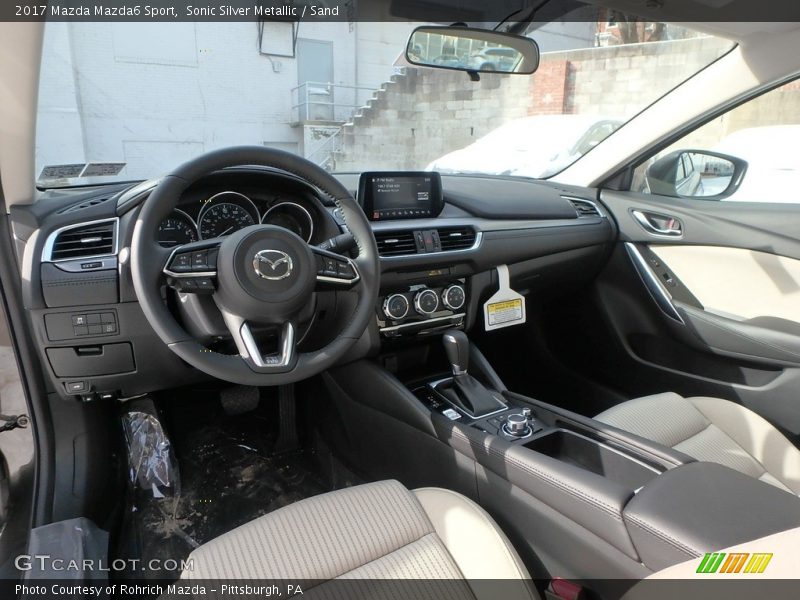 Sonic Silver Metallic / Sand 2017 Mazda Mazda6 Sport