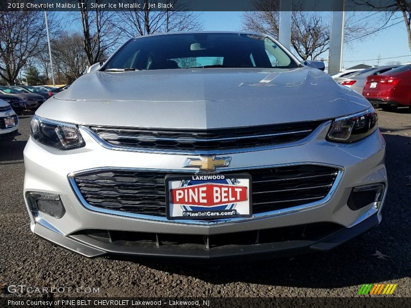Silver Ice Metallic / Jet Black 2018 Chevrolet Malibu LT