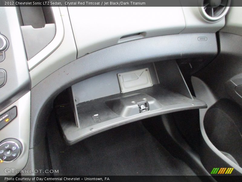 Crystal Red Tintcoat / Jet Black/Dark Titanium 2012 Chevrolet Sonic LTZ Sedan